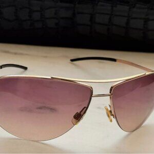 D&G Dolce & Gabbana 2167 Aviator Sunglasses - Gold Frame with Gradient